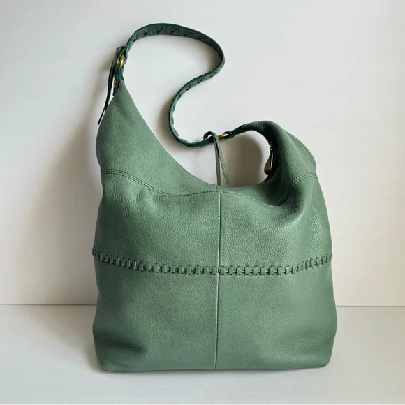 HOBO Entwine Bag Shoulder Purse Slouchy Leather Meadow Sage Green Casual Sheila - Picture 8 of 13
